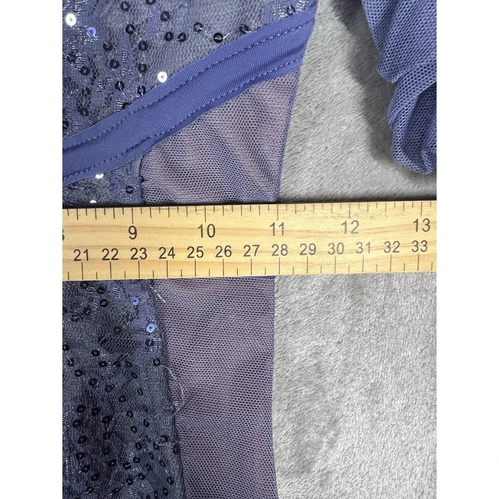 Revolution Dance costume Girls SZ LC Large‎ Solo Lyrical Contemporary Periwinkle